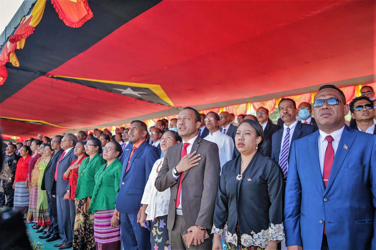 Proclamation of Independence Day in East Timor in 2025