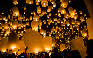The Festival of Lights marks the end of the perod of Buddhist lent