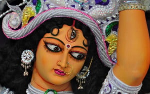 Marks the first day of the festival of Durga Puja
