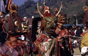 Kagyed is a masked dance performed by Buddhist monks in Sikkim as reverence to the almighty and as a means to ward off evils.