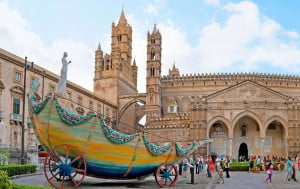 Palermo honours St. Rosalia, a young woman who was credited for saving the city from plague in 1624