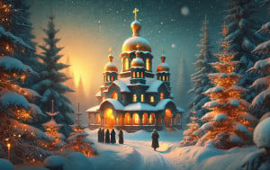 The Orthodox Church recognises January 7th as the day that Jesus was born